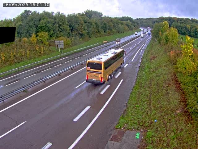 Webcam sur la N19 à Lyoffans. Vue orientée vers Vesoul