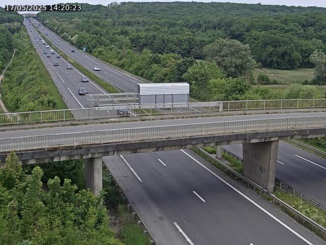 Caméra autoroute France - A31, Zoufftgen direction Luxembourg-ville, à la frontière entre la France et le Luxembourg