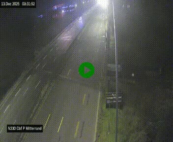 Webcam sur le périphérique de Bordeaux à l'est de la ville. Caméra située sur le Pont Mitterand sur la N230