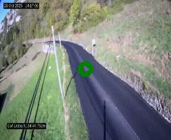 Webcam dans les Pyrénées Atlantique au niveau du col d'Urdos et du fort du Pourtalet sur la N134, en direction du Col et du tunnel du Somport, à 765 mètres d'altitude