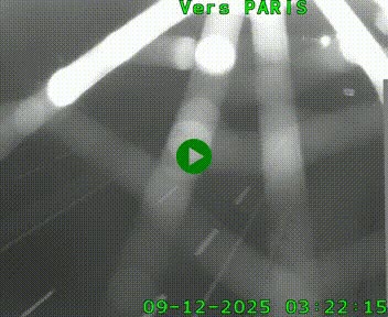 Caméra routière sur l'autoroute A20 à Saint-Hilaire-Bonneval, au sud de Limoges. Vue orientée vers Paris