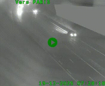 Caméra routière sur l'autoroute A20 à Saint-Pardoux-l'Ortigier, à la jonction avec l'A89. Vue orientée vers Paris