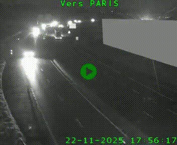 Caméra routière sur l'autoroute A20 à Brive-la-Gaillarde, à la jonction avec l'A89. Vue orientée vers Paris
