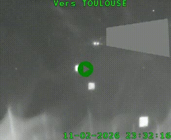 Caméra routière sur l'autoroute A20 à Noailles, en périphérie de Brive-la-Gaillarde. Vue orientée vers Toulouse