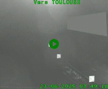 Caméra routière sur l'autoroute A20 à Noailles, en périphérie de Brive-la-Gaillarde. Vue orientée vers Toulouse