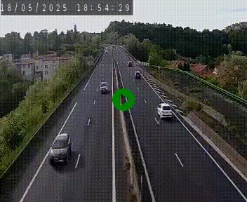 Caméra autoroute A75 à hauteur de Coudes, en direction de Clermont-Ferrand