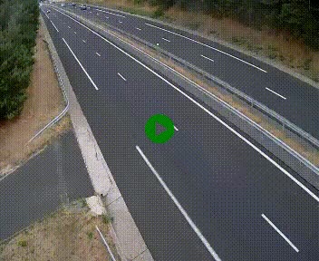 Caméra autoroute A75 à hauteur du col des Issartets en direction de Montpellier