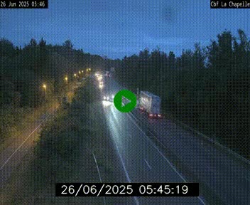 Webcam sur le périphérique de Nantes (N844) à hauteur de Porte de la Chapelle, au nord de la ville