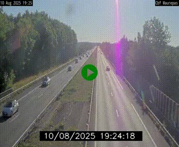 Webcam sur le périphérique de Rennes (N136) à hauteur de Maurepas, au nord de la ville