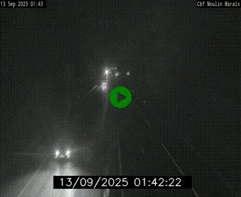 Webcam sur le périphérique de Nantes (N844) entre la Porte de Saint-Luce et la Porte d'Anjou, à l'est de la ville