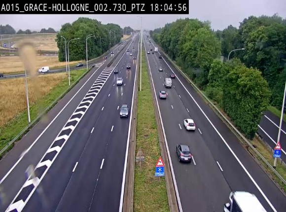 Caméra trafic Belgique - Grâce-Hollogne - E42, jonction avec A604, direction Loncin/Aéroport de Liège -  BK 3.2