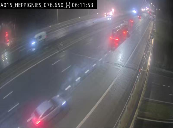 Webcam autoroute Belgique - Heppignies - E42 direction Namur - BK 76.4