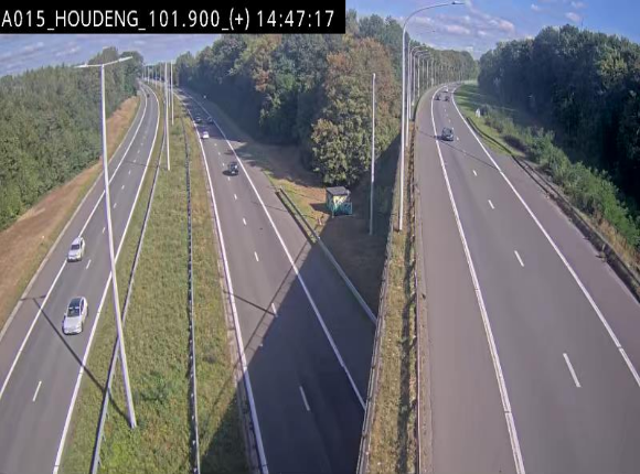 Webcam autoroute Belgique - Houdeng-Goegnies - Jonction E19/E42 direction Tournai/Mons - BK 101.85