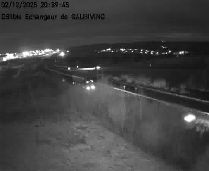 Dispositif d’observation sur D31bis (France) à Gaubiving, en direction de Sarreguemines, offrant une visualisation fiable des conditions de circulation.