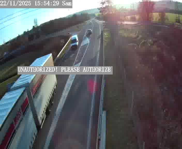 Point de vue trafic déployé sur D181a (France) à Sainte Marie aux Chênes, regardant vers Homecourt, aidant conducteurs et services à anticiper les flux.