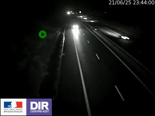Webcam sur le contournement de Valence, sur la Nationale 7, à la jonction avec la N532, caméra orientée vers Grenoble