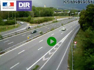 Webcam sur la Nationale 201 à hauteur de la sortie Chambéry-Nord, avant à la jonction entre l'A41 et l'A43, en direction de Lyon