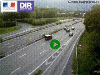 Webcam sur la Nationale 201 à hauteur de la sortie Chambéry-Nord, avant à la jonction entre l'A41 et l'A43, en direction de Lyon