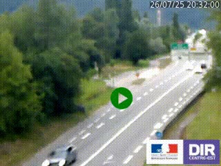 Webcam info trafic à proximité de Vizille sur la N85, au niveau du point de vue du Saut du Moine à Champagnier