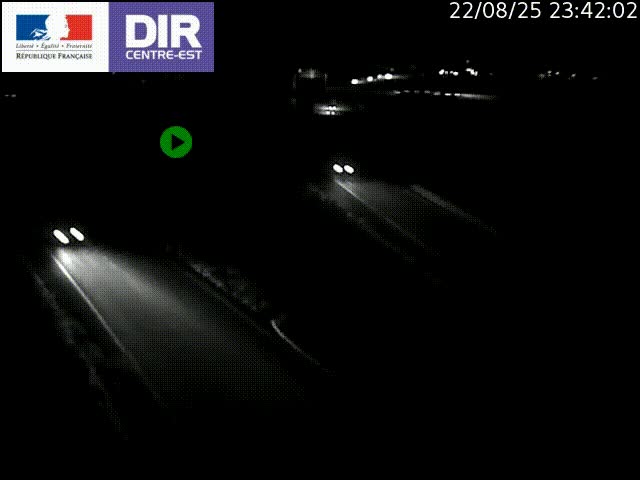 Webcam sur le contournement de Valence, sur la Nationale 7, caméra orientée vers Lyon