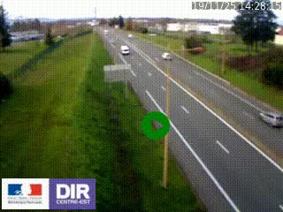 Webcam à Mably, à proximité de Roanne en direction de Moulins sur la N7