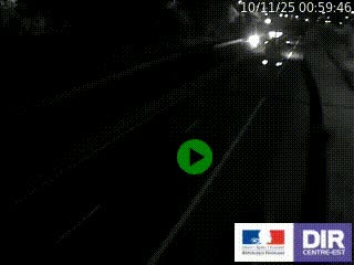 Caméra autoroutière sur l'A47 à hauteur de Givors, a proximité de Lyon. La webcam est orientée vers Lyon