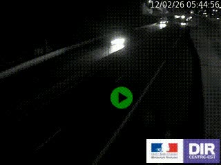 Caméra autoroutière sur l'A47 à hauteur de Givors, a proximité de Lyon. La webcam est orientée vers Lyon