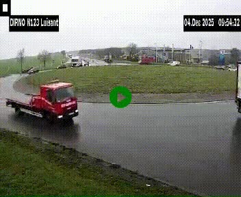 Webcam en périphérie de Chartres sur la N123, à hauteur de Luisant. Vue orientée vers Chartres