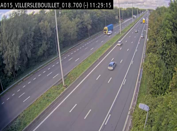 Webcam autoroute Belgique - Villers-le-Bouillet - E42 direction Liège - BK 18.7