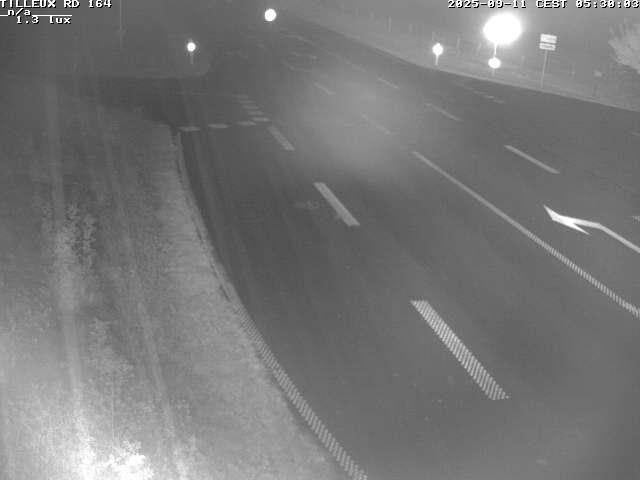 Webcam sur la RD164 à Tilleux. Vue orientée vers Neufchâteau