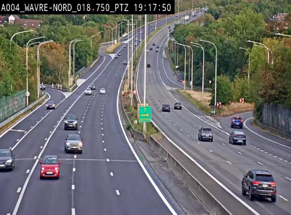 Webcam traffic E411(A4) - BK 18.7 - Bierges (Wavre Nord)