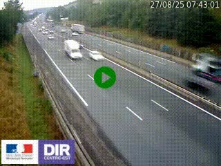 Webcam routière à Saint-Etienne-Terrenoire sur la RN88 avant la jonction entre l'A72 et le Boulevard Périphérique de Saint-Etienne