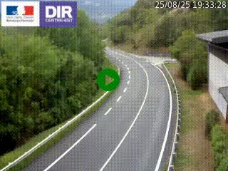 Caméra trafic sur la N90 à Bourg-Saint-Maurice, en provenance d'Aoste et en direction d'Albertville