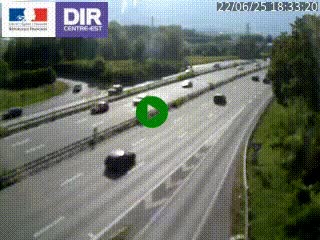 Caméra routière à hauteur de la sortie 15 Chambéry-centre au PK 4,103 en direction d'Albertville