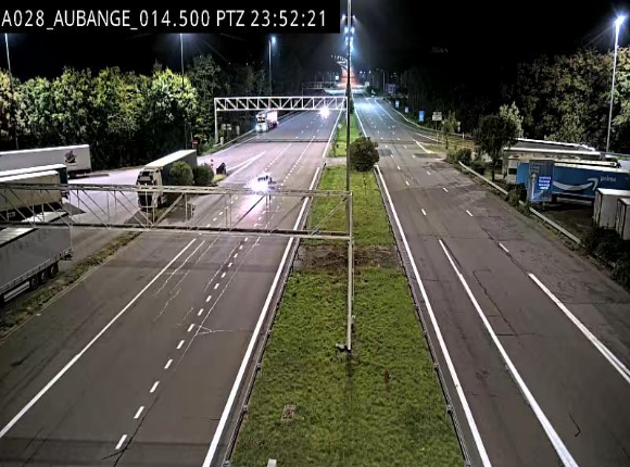 Webcam autoroute Belgique - Aubange - A28 direction Arlon - BK 14