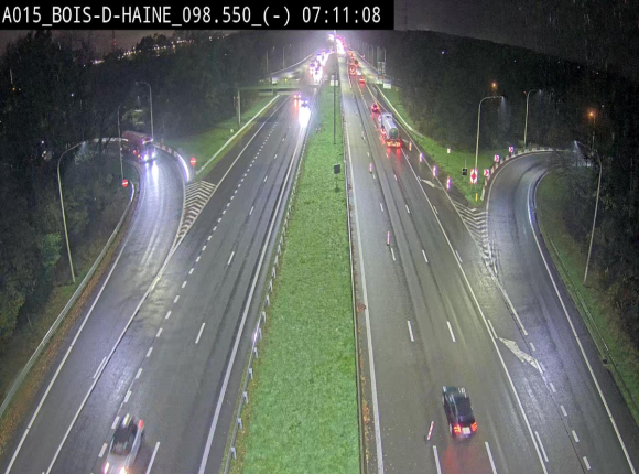 Webcam autoroute Belgique - Bois d'Haine - E42 - BK 98.6