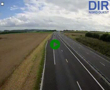 Webcam sur A84 à hauteur de l'échangeur de Poilley avec la N175, au sud d'Avranches