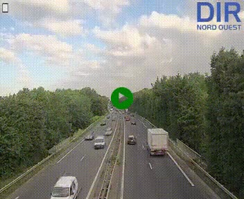 Webcam sur le périphérique de Caen (N814) à l'est de la ville, à Mondeville hauteur de la sortie 2, Presqu'île-Rives de l'Orne, au bout de l'autoroute A13