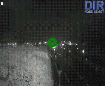 Webcam au début de l'A84 sur le périphérique Ouest de Caen (N814) à hauteur de la sortie 9, Porte de Bretagne