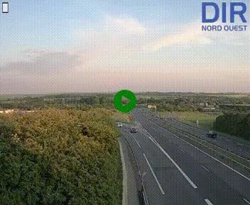 Webcam au début de l'A84 sur le périphérique Ouest de Caen (N814) à hauteur de la sortie 9, Porte de Bretagne