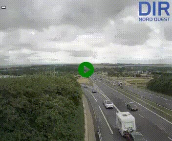 Webcam au début de l'A84 sur le périphérique Ouest de Caen (N814) à hauteur de la sortie 9, Porte de Bretagne