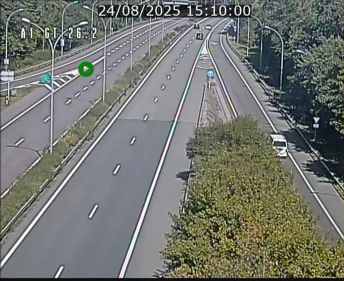 Traffic live webcam Luxembourg Grevenmacher - A1 direction Allemagne - BK 26.2