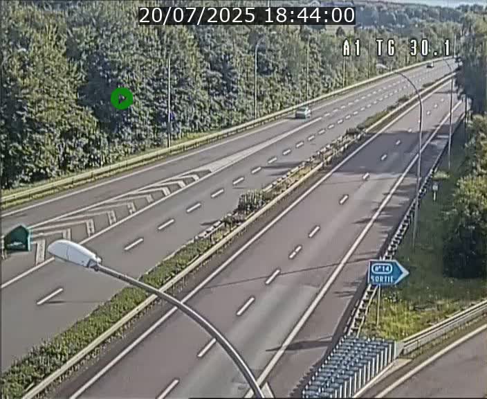 Traffic live webcam Luxembourg Grevenmacher - A1 direction Luxembourg - BK 30.1