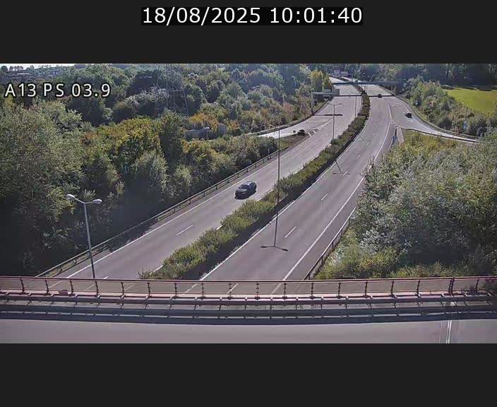 Traffic live webcam Luxembourg Differdange - A13 direction Esch-sur-Alzette - BK 3.9