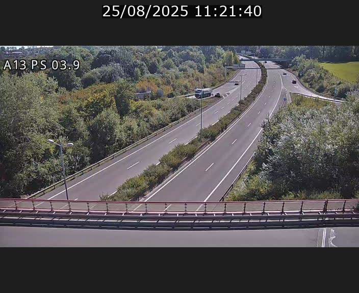Traffic live webcam Luxembourg Differdange - A13 direction Esch-sur-Alzette - BK 3.9