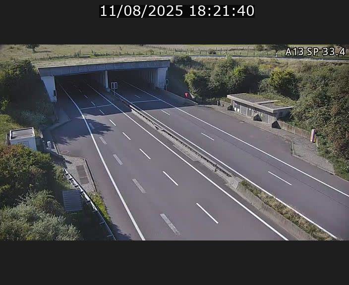 Webcam trafic sur A13 à hauteur d'Altwies en direction de Mondorf-les-bains et en provenance de l'Allemagne
