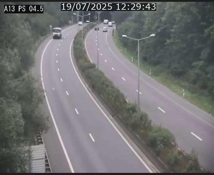 Traffic live webcam Luxembourg Differdange - A13 direction Esch-sur-Alzette - BK 4.5