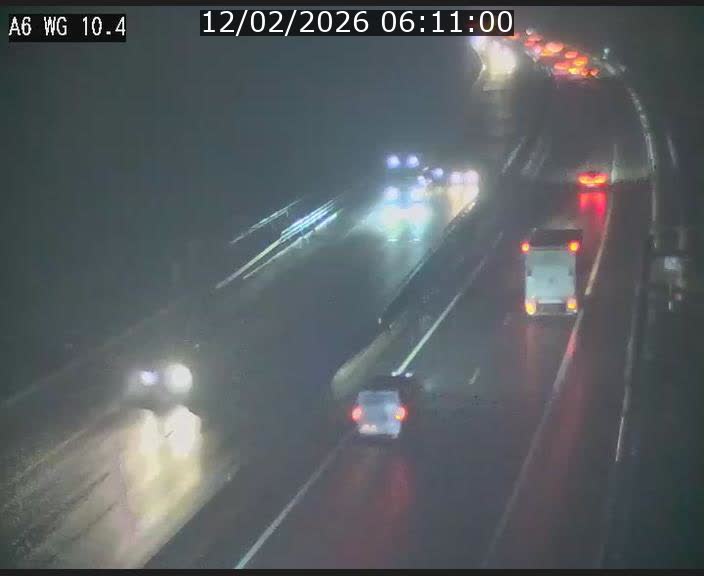 Traffic live webcam Luxembourg Mamer - A6 - BK 10.4 - direction Luxembourg/France/Allemagne