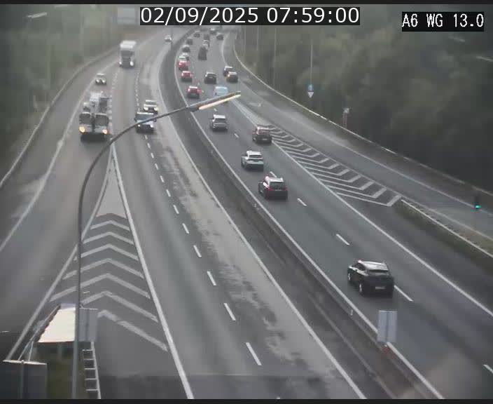 Traffic live webcam Luxembourg Mamer - A6 - BK 13 - direction Luxembourg/France/Allemagne