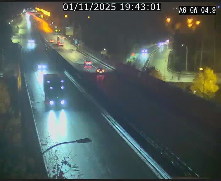 Traffic live webcam Luxembourg Croix de Cessange - A6 - BK 4.9 - direction Belgique